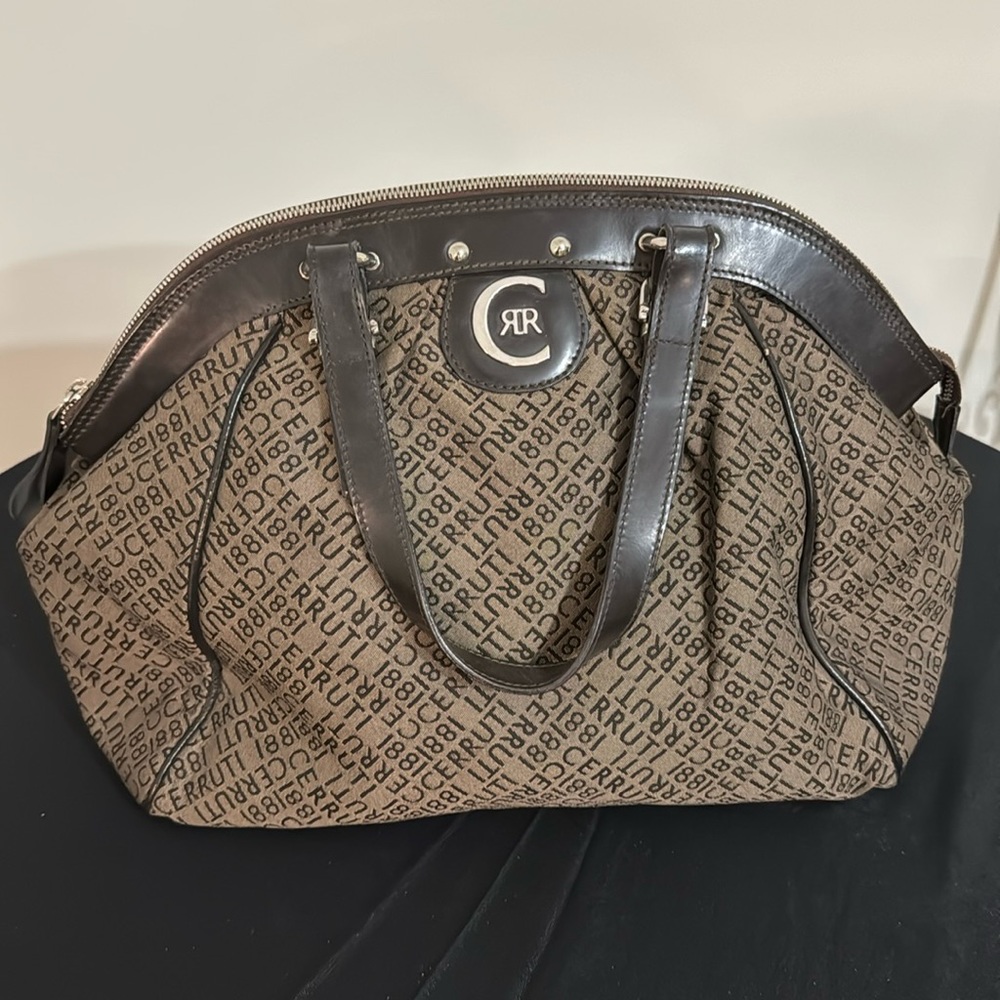Vintage Cerruti 1881 monogram Satchel Bag